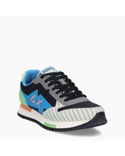 SUN68 SNEAKERS NIKI AND STRIPES.11 NERO