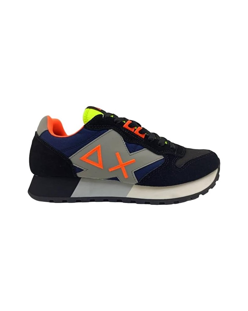 SUN68 SNEAKERS JAKI FLUO.1107 NERO/NAVY BLUE