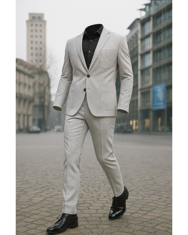 ACCARDO ABITO UOMO BECK ROY.0821 GRIGIO PERLATO