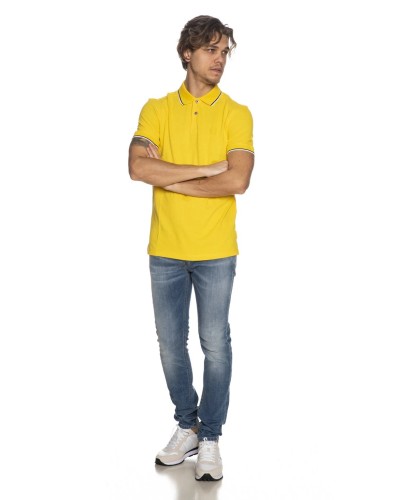 ARMANI AX POLO 100% COTTON.1646 SUPER LEMON