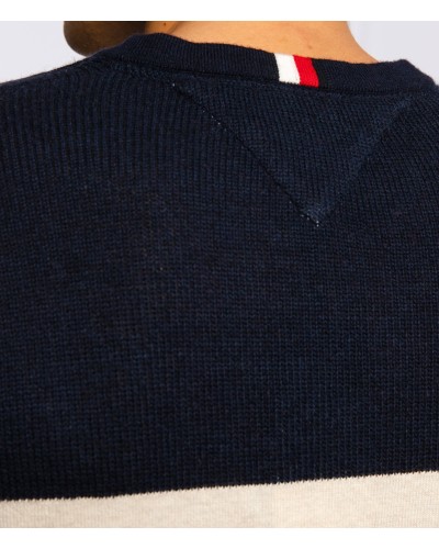 TOMMY HILFIGER MAGLIA COLOR BLOCK.XMP ARIZONA RED