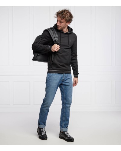 GUESS FELPA CHRISTIAN HOODIE FLEECE.JBLK Jet Black A996