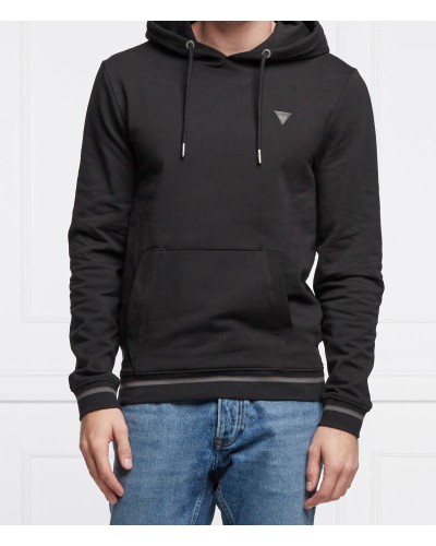 GUESS FELPA CHRISTIAN HOODIE FLEECE.JBLK Jet Black A996