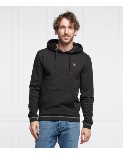 GUESS FELPA CHRISTIAN HOODIE FLEECE.JBLK Jet Black A996