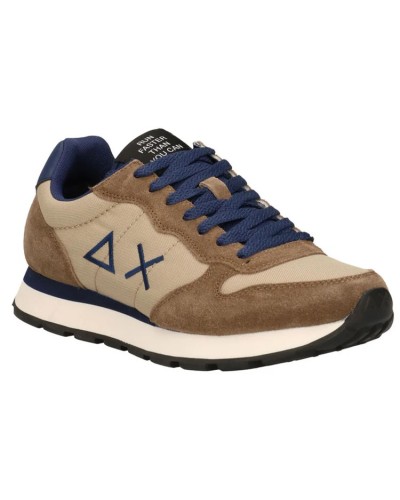 SUN68 SNEAKERS TOM SOLID NYLON.77 BEIGE SCURO