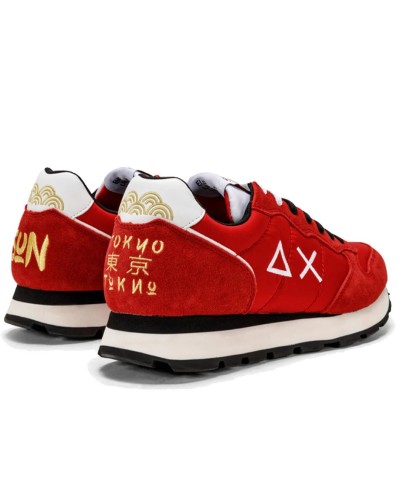 SUN68 SNEAKERS TOM IN JAPAN.10 ROSSO
