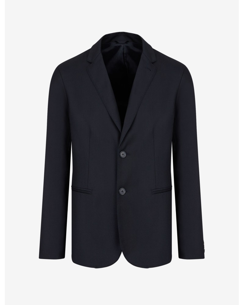 ARMANI AX GIACCA BLAZER 26%VISCOSE,68%POLYESTER,6%WOOL.1510 NAVY
