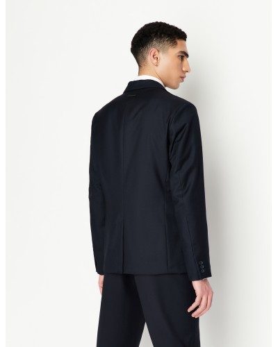 ARMANI AX GIACCA BLAZER 26%VISCOSE,68%POLYESTER,6%WOOL.1510 NAVY