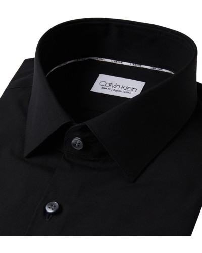 CK CAMICIA M/LUNGA POPLIN STRETCH SLIM.0G2 NAVY