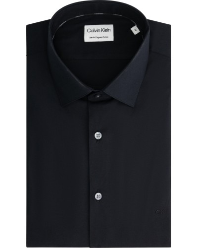 CK CAMICIA M/LUNGA POPLIN STRETCH SLIM.0G2 NAVY