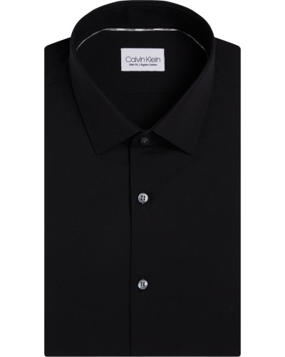 CK CAMICIA M/LUNGA POPLIN STRETCH SLIM.0G2 NAVY