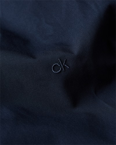 CK CAMICIA M/LUNGA POPLIN STRETCH SLIM.0G2 NAVY