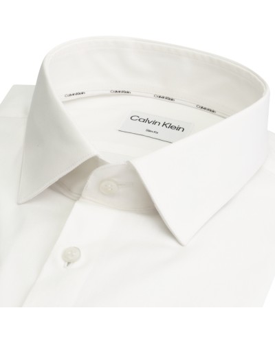 CK CAMICIA M/LUNGA POPLIN STRETCH SLIM.0G2 NAVY