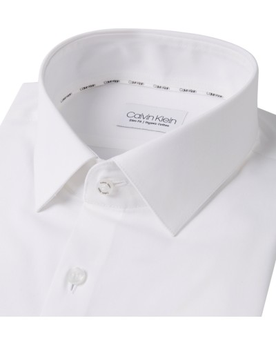 CK CAMICIA M/LUNGA POPLIN STRETCH SLIM.0G2 NAVY