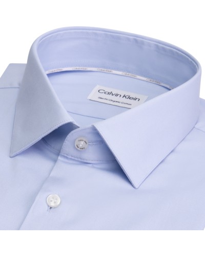 CK CAMICIA M/LUNGA POPLIN STRETCH SLIM.0G2 NAVY