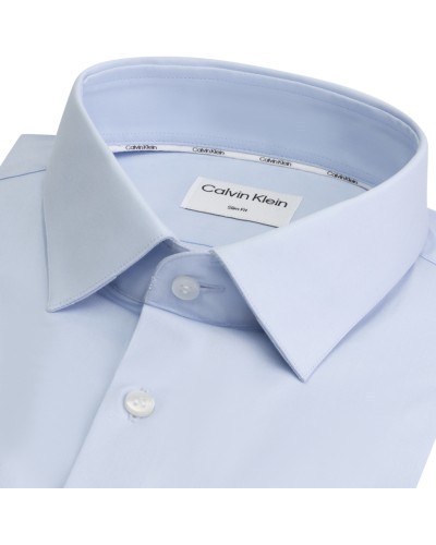 CK CAMICIA M/LUNGA POPLIN STRETCH SLIM.0G2 NAVY