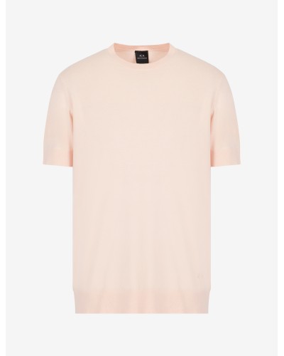 ARMANI AX MAGLIA M/CORTA 100%Cotton.24AP DUSTY ROSE