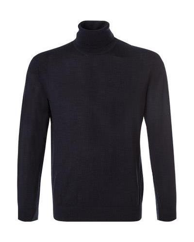 ARMANI AX MAGLIONCINO GIROCOLLO  95% COTTON, 5% CASHMERE.1510 NAVY