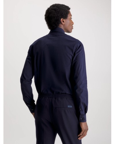 CK CAMICIA M/LUNGA POPLIN STRETCH SLIM.CHW NIGHT SKY