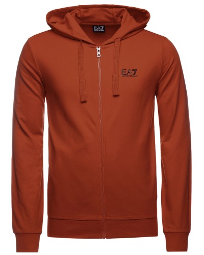 ARMANI EA7 FELPA SWEATSHIRT COTTON 100%.1451 RACING RED