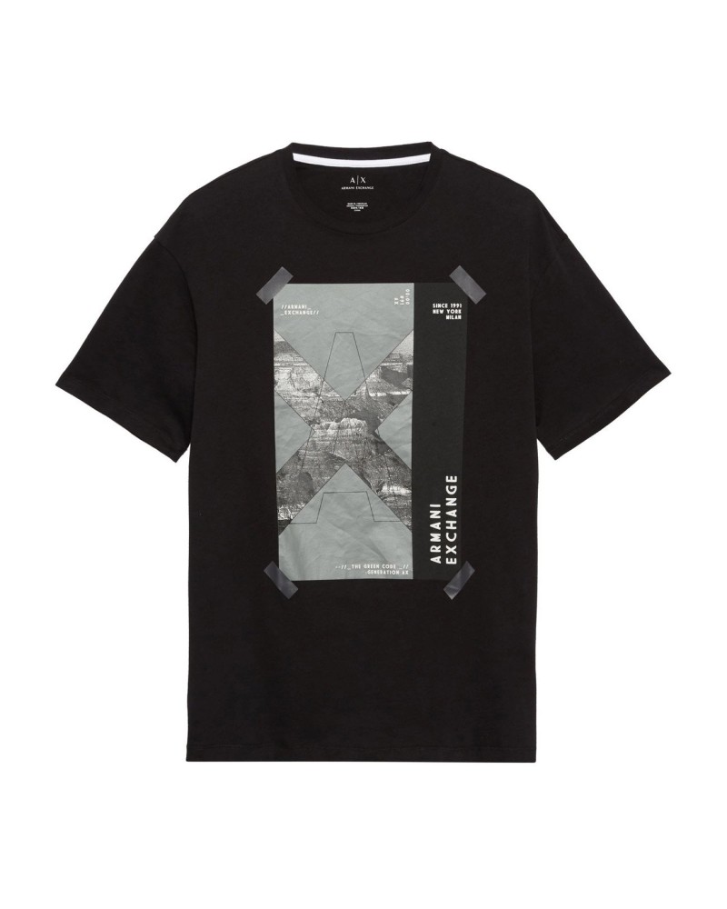 ARMANI AX T-SHIRT.BLACK