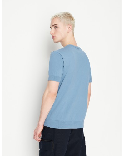 ARMANI AX MAGLIA M/CORTA 100%Cotton.85CU BLUE SHADOW