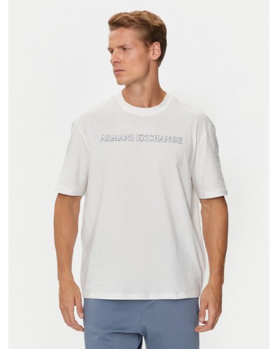 ARMANI AX T-SHIRT M/CORTA 100%COTTON.1116 OFF WHITE