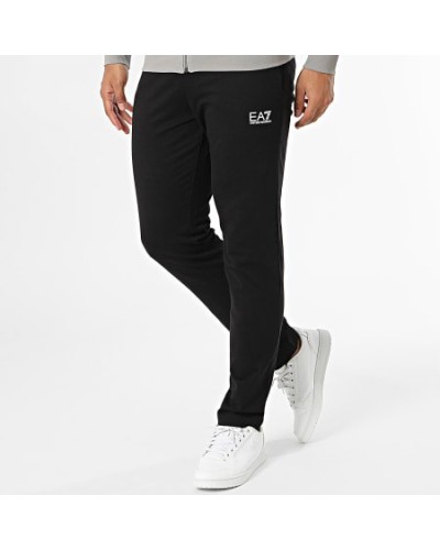 ARMANI EA7 TUTA ZIP COTTON 100% – 29EA GREY/BLACK