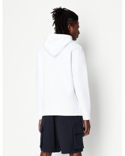 ARMANI AX FELPA C/CAPP 100%COTTON.1100 WHITE