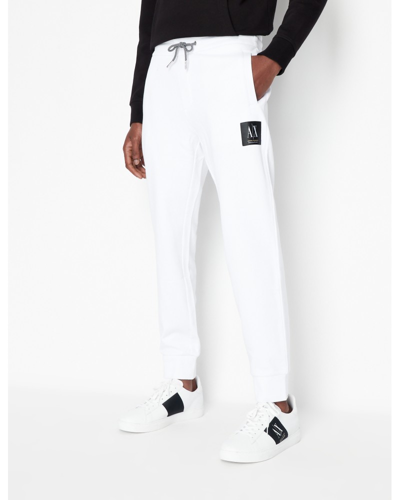 ARMANI AX PANTALONI PANTATUTA 100%COTTON.1100 WHITE