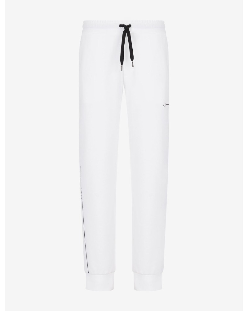 ARMANI AX PANTALONI PANTATUTA 41%POLYESTER,59%COTTON.1100 WHITE