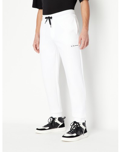 ARMANI AX PANTALONI PANTATUTA 41%POLYESTER,59%COTTON.1100 WHITE
