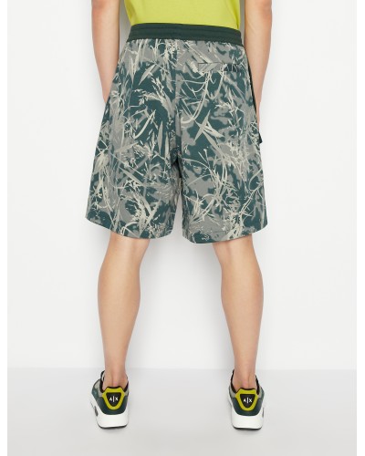 ARMANI AX BERMUDA TUTA 40%POLYESTER,60%COTTON.4885 GREEN G/LON.FOG/G.GA