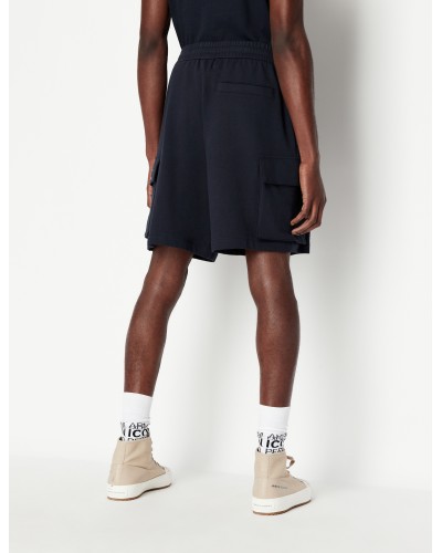 ARMANI AX BERMUDA TUTA 100%COTTON.1510 NAVY