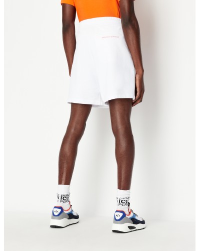 ARMANI AX BERMUDA TUTA 40%POLYESTER,60%COTTON.1100 WHITE