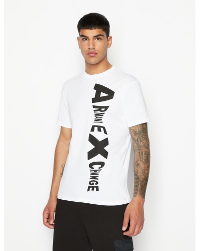 ARMANI AX T-SHIRT M/CORTA 100%COTTON.1100 WHITE