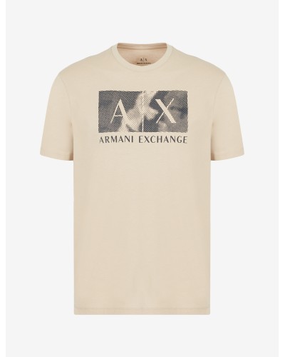 ARMANI AX T-SHIRT M/CORTA 100%Cotton.1785 DARK WHITE PEPPER
