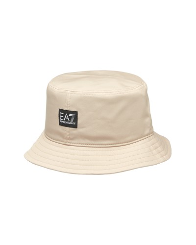 ARMANI EA7 CAPPELLO BUCKET POLYESTER 97% ELASTANE 3%.04351 OXFORD TAN