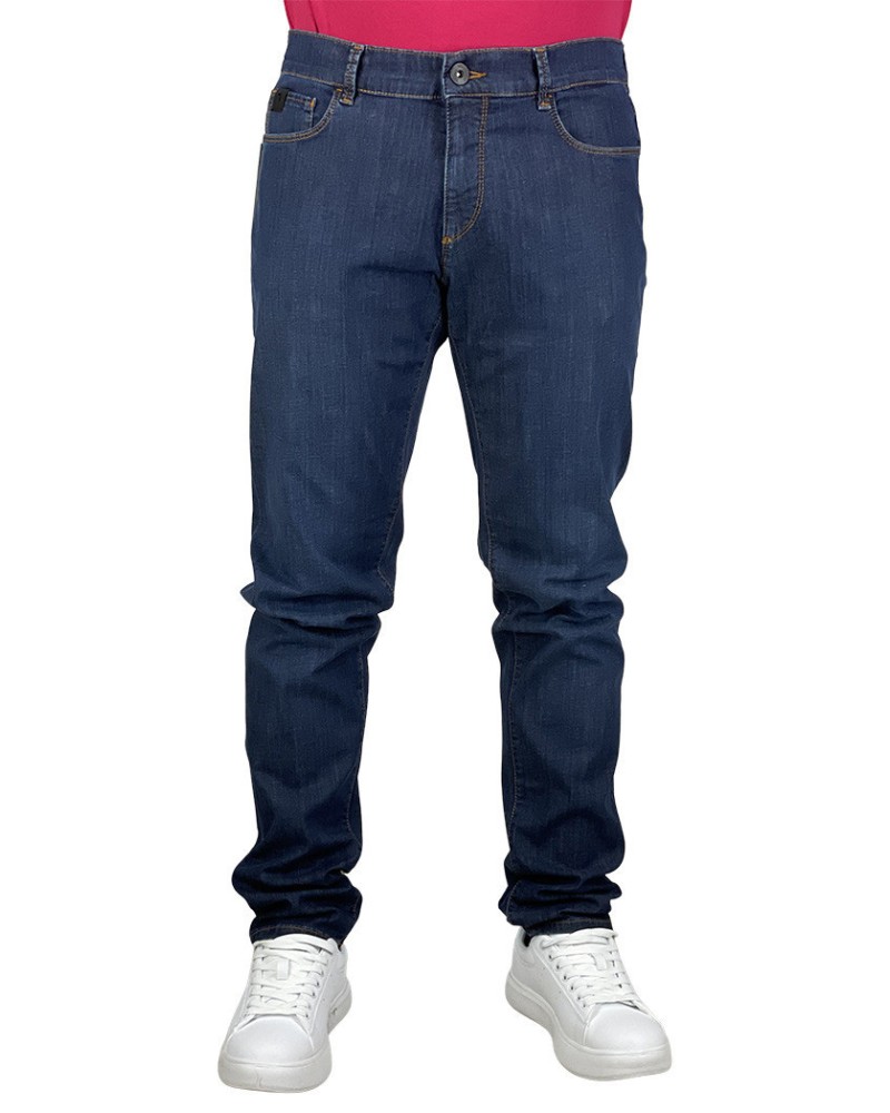 TRUSSARDI 5 POCKET 370 CLOSE DENIM SUPERLIGHT.U270 IMPERIAL BLUE