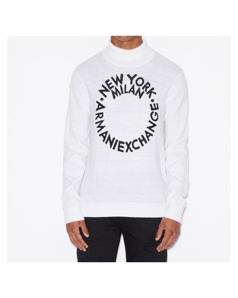 ARMANI AX MAGLIA UOMO.1100 WHITE