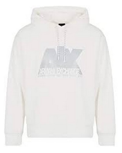 ARMANI AX FELPA UOMO.1100 WHITE