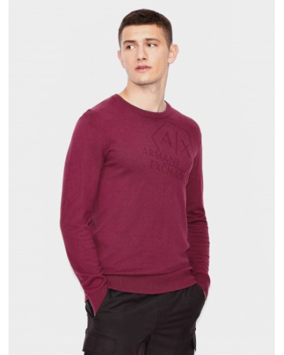 ARMANI AX MAGLIA PULLOVER.1306 GRAPE WINE