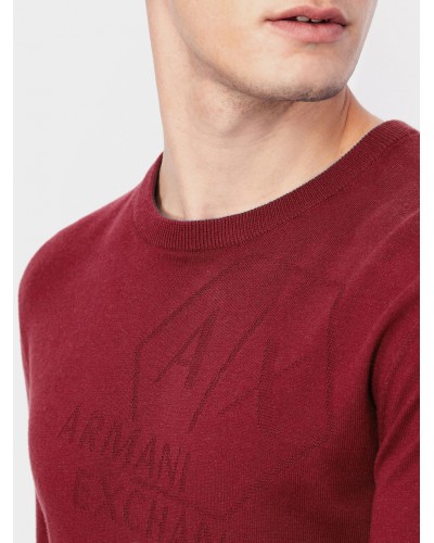 ARMANI AX MAGLIA PULLOVER.1306 GRAPE WINE