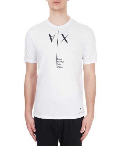 ARMANI AX T-SHIRT M/CORTA.1100 WHITE