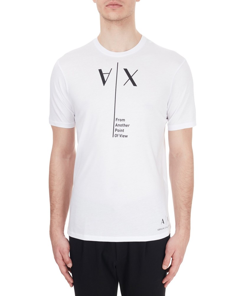 ARMANI AX T-SHIRT M/CORTA.1100 WHITE