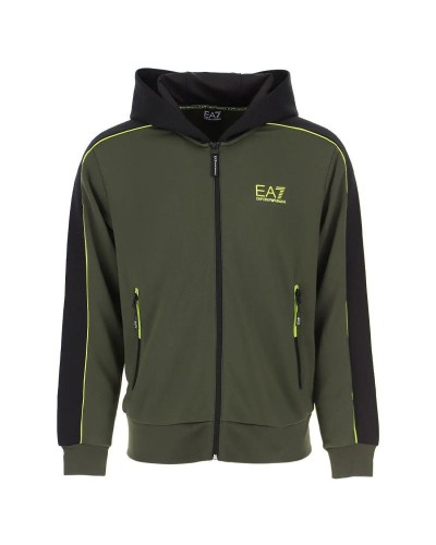 ARMANI EA7 FELPA SWEATSHIRT 100% POLYESTER.1852 FOREST NIGHT