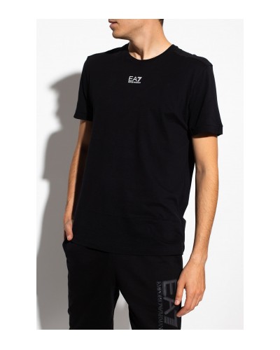 ARMANI EA7 T-SHIRT T-SHIRT 100% COTTON.1200 BLACK