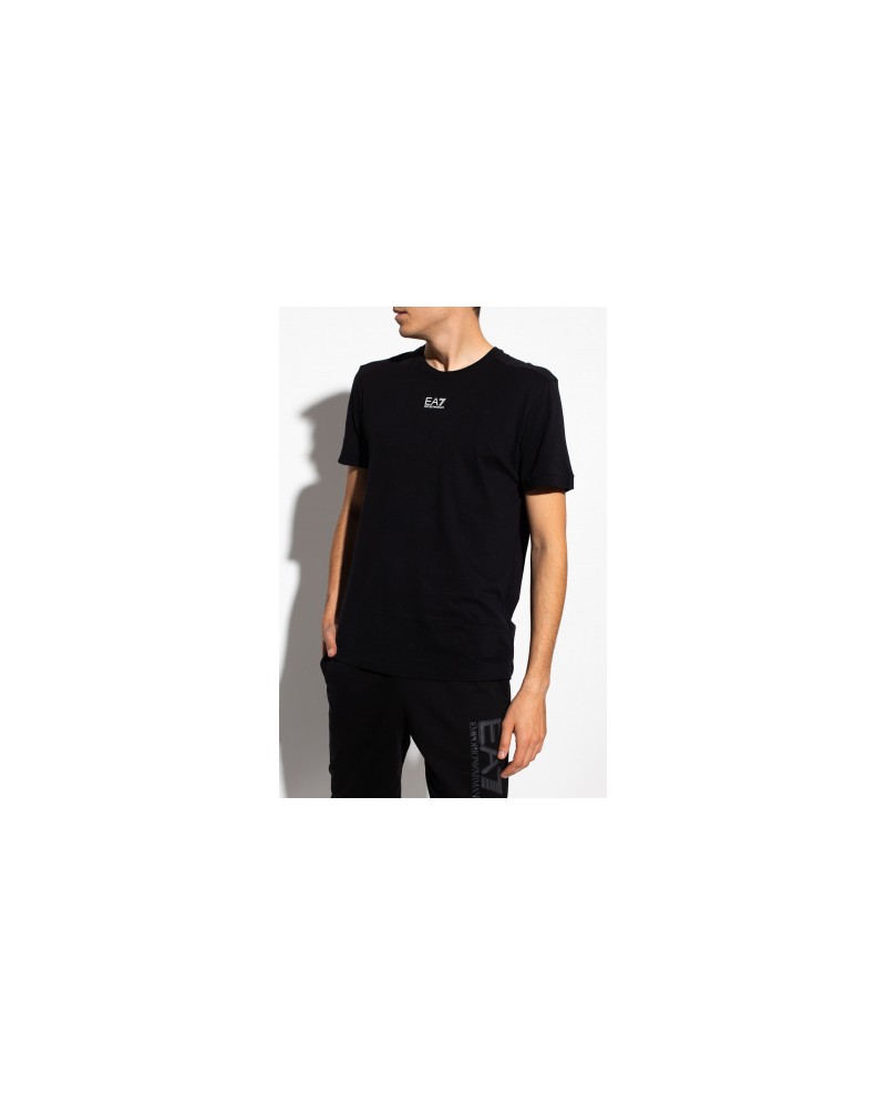 ARMANI EA7 T-SHIRT T-SHIRT 100% COTTON.1200 BLACK