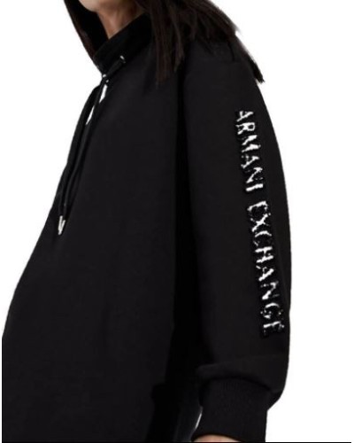 ARMANI AX VESTITO VESTITO 88% COTTON, 12% POLYESTER.1200 BLACK