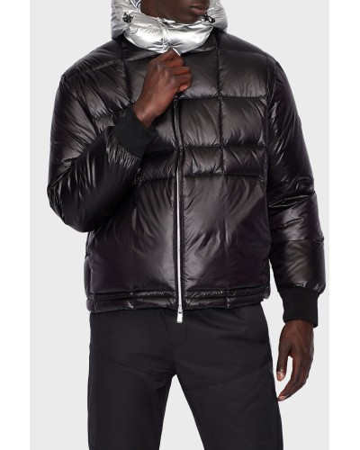 ARMANI AX GIUBBOTTO PIUMINO 100% POLYAMIDE.2218 BLACK/SILVER